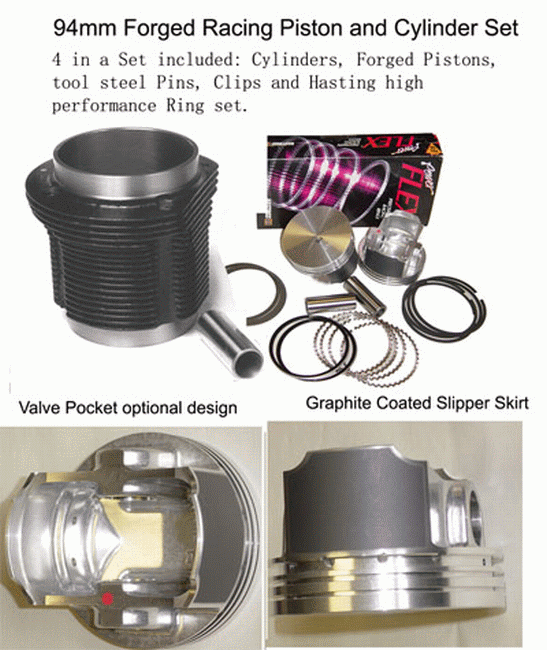 Pinto VW pistons, 92 and 94mm very cheap!