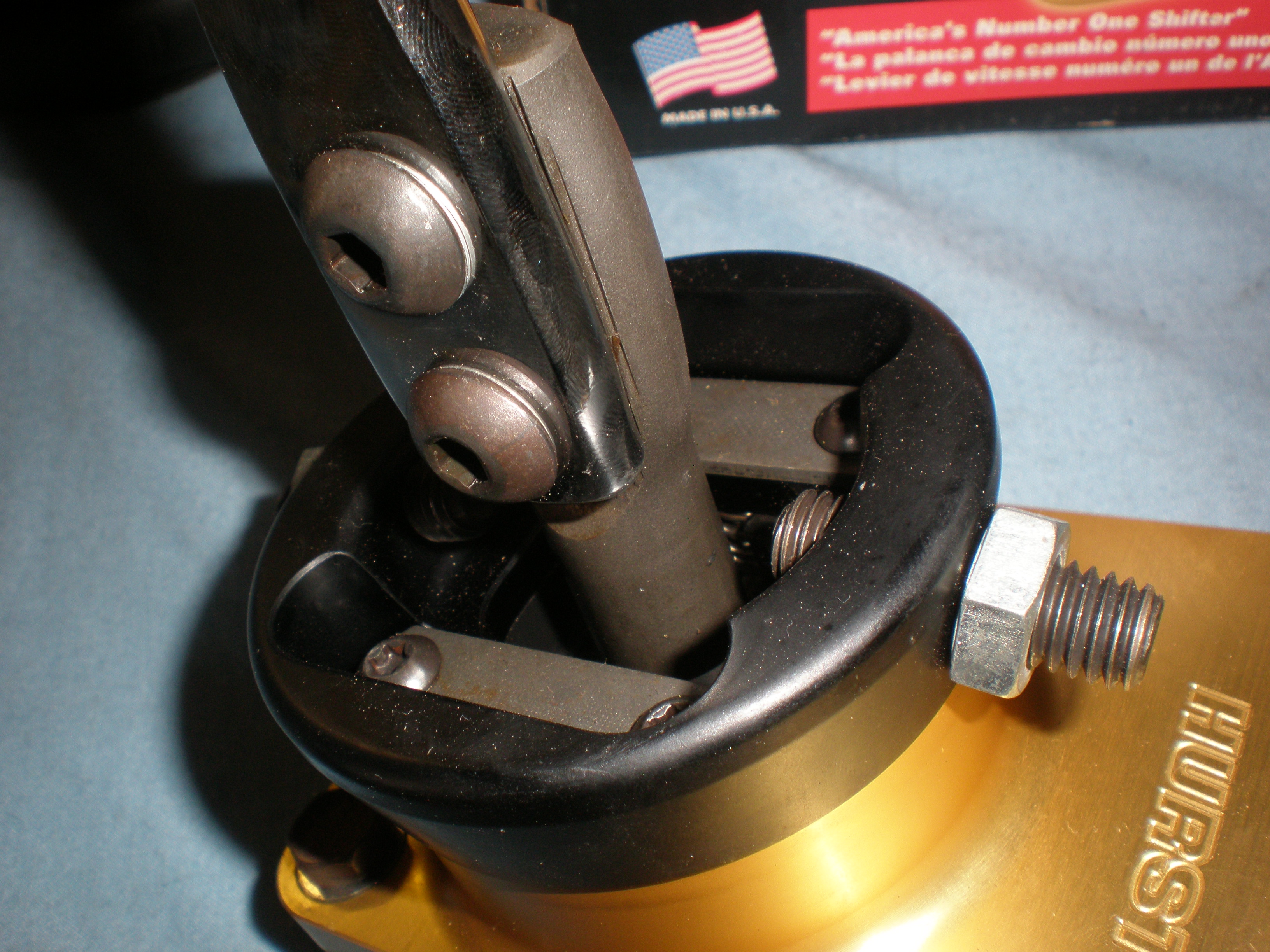 Cosworth T5, and brand new Hurst billet plus quick shift.