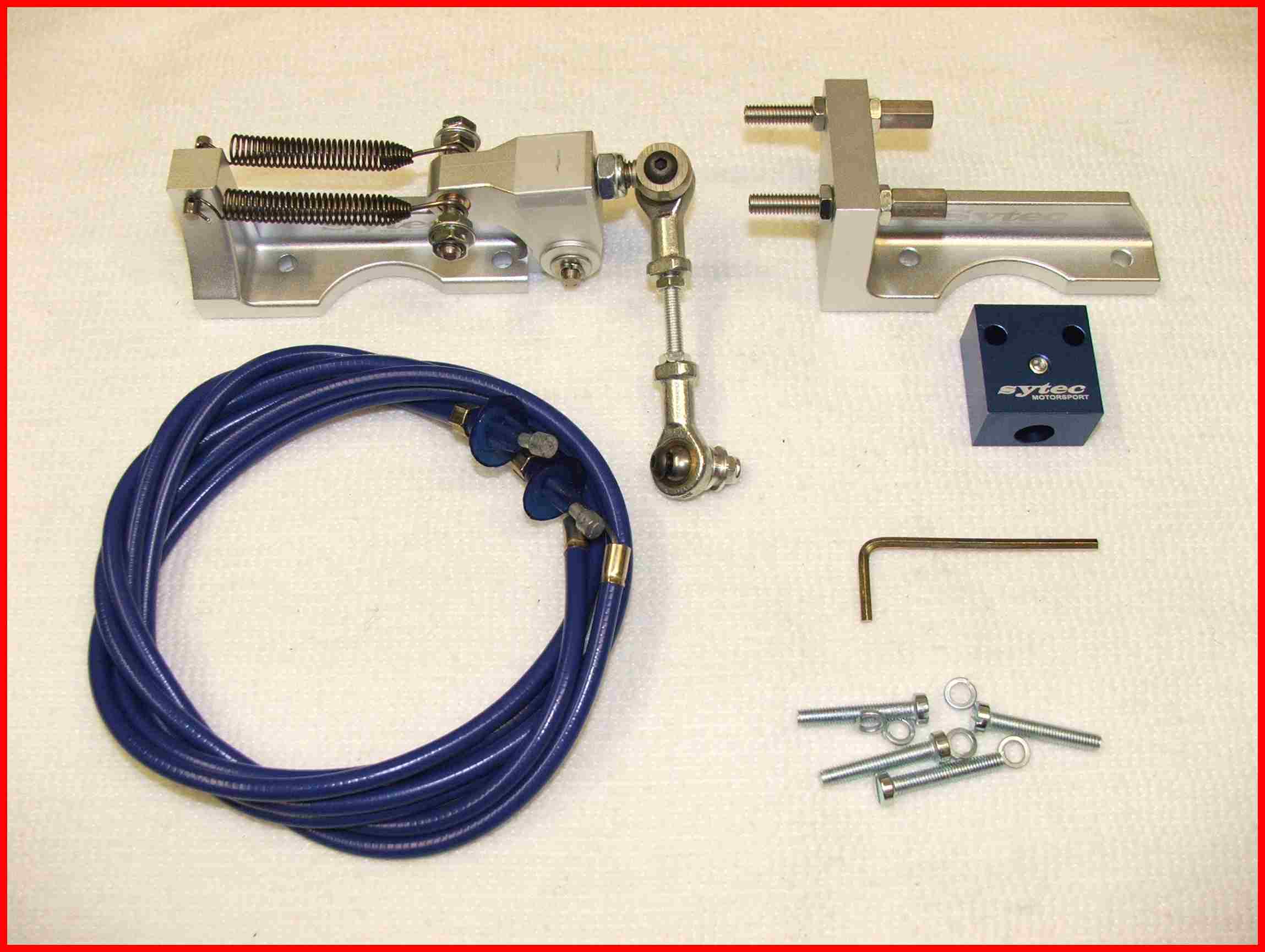 Sytec Weber 40 45 48 DCOE Twin Cable Throttle Linkage Kit For Twin Carburettors